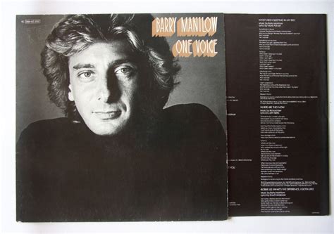 Barry Manilow One Voice Records, LPs, Vinyl and CDs - MusicStack