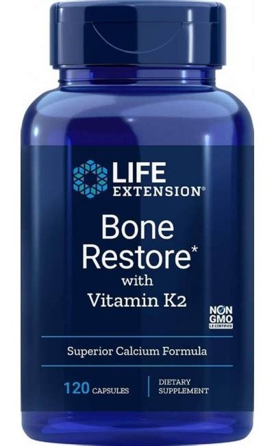 Bone Restore with Vitamin K2 120 capsules Life Extension