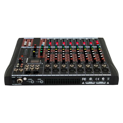 Mesa De Som Usb Mixer Mp3 Digital 8 Canais Tander