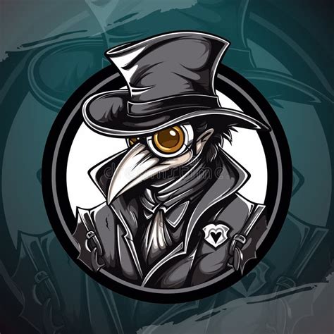 Illustrated Plague Doctor Logo for Sport and E-Sport Teams in Vector ...