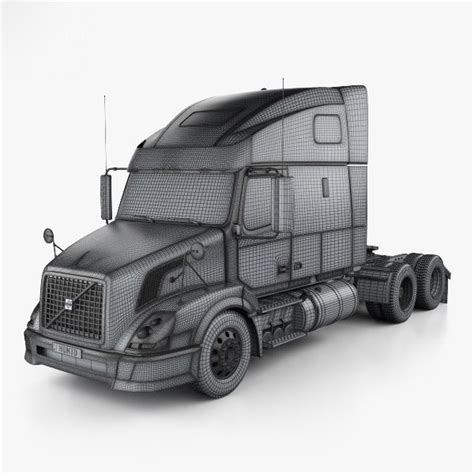 Camión tractor Volvo VNL 610 2011 Modelo 3D 149 3ds c4d fbx