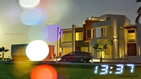 3D Front Elevation.com: Oman Modern Contemporary villa 3D Front ...