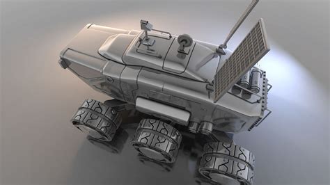 3d Mars Surface Rover