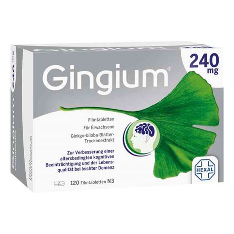 Gingium 240 mg Filmtabletten 120 stk → bei versandApo.de