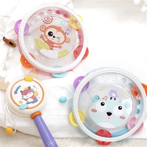 jual mainan musik bayi gendang baby raffles baby  tambourine kado