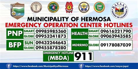 emergency operation center hotlines
