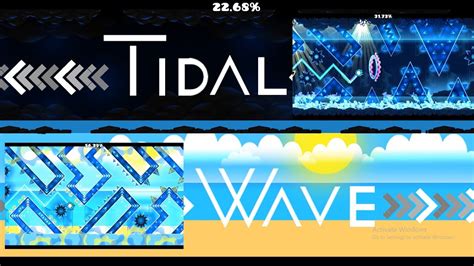 Showcase Tidal Wave By Onilink Geometry Dash Youtube