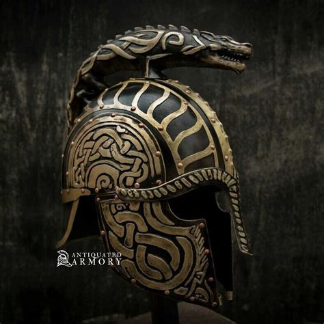 Viking Helmet Dragon Helmet Knight Helmet Steel Helmet Knight Turin