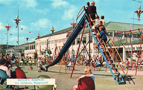 A Postcard Of The All Important Childrens Playground At Butlins