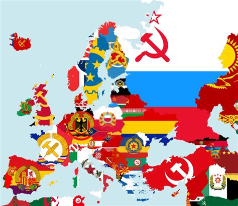 flag map  europe communist socialist  guilhermealmeida