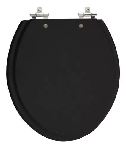 Asiento Para Inodoro Lojarocca Laqueado Assento Laqueado Oval Preto