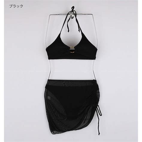 セット商品全2色カバーアップビキニセット ホワイト ブラック S M Laz37 bikini sun 230613 CINNAMON GIRL 通販