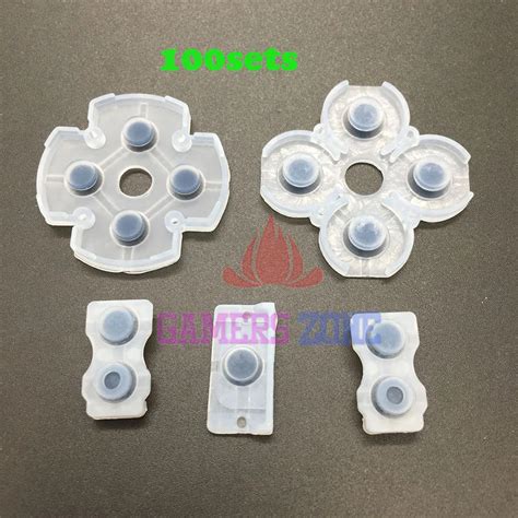 100sets Soft Rubber Silicon Conductive Button Pad For PS4 Controller