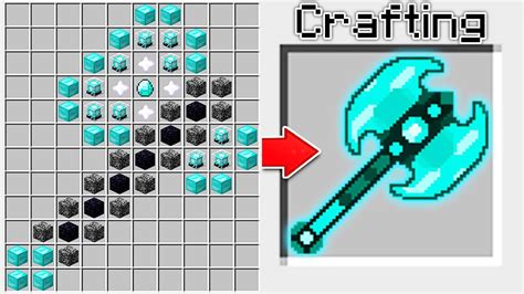 GOD AXE In Minecraft How To Craft This Supre Axe In Minecraft Easy