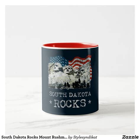 South Dakotas Of Skirt Mount Rushmore Souvenir Two Tone Coffee Mug