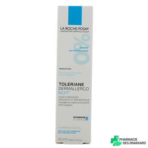 Soin de nuit Toleriane Dermallergo La Roche Posay - Peau allergique
