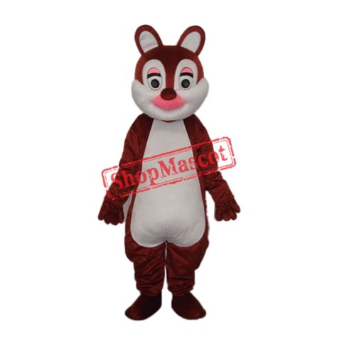 Pink Nose Squirrels Mascot Adult Costume Free Shipping