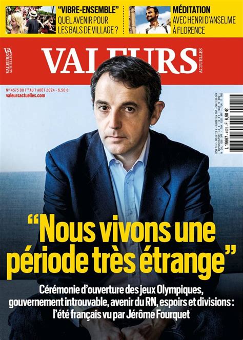 Valeurs Actuelles Abonnement Magazine Valeurs Actuelles