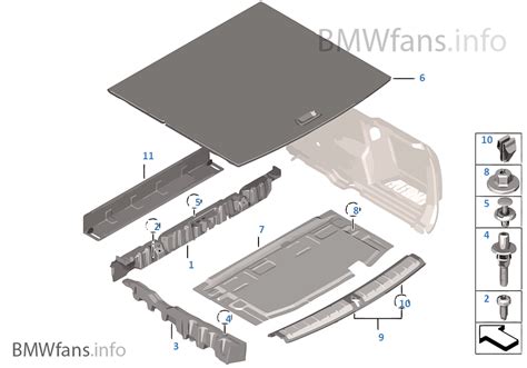 Trim Panel Trunk Floor BMW X1 F48 X1 20d B47 Europe