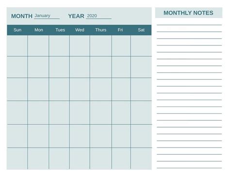 800+ Free Printable Calendar Templates and Examples | Lucidpress