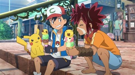 two young people sitting on steps with pokemon pikachu and other ...