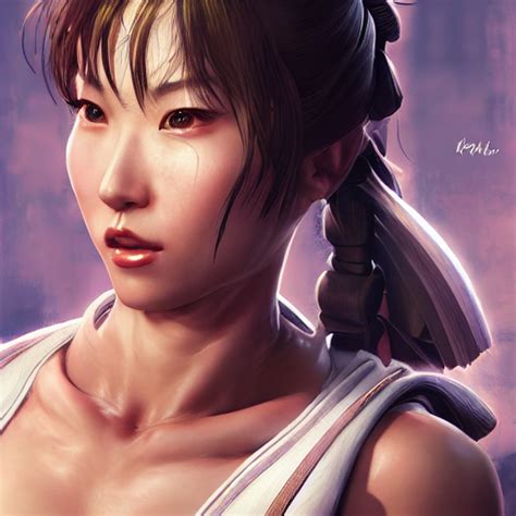 Krea Ai Portrait Of Chun Li Au Naturel Hyper Detailed D