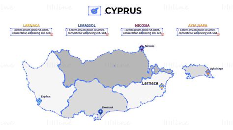 Cyprus Map Vector