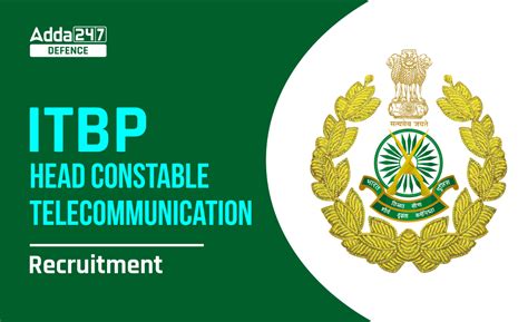 Itbp Head Constable Telecommunication Recruitment 2023