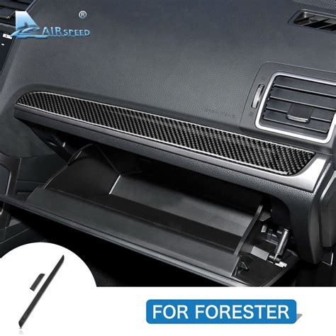 For Subaru Forester 2013 2018 Accessories Carbon Fiber Car Center