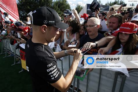 Valtteri Bottas FIN Mercedes AMG F1 Signs Autographs For The Fans At