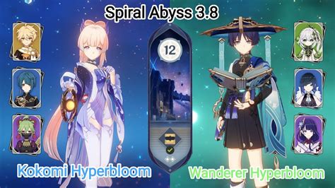 C Kokomi Hyperbloom C Wanderer Hyperbloom Spiral Abyss