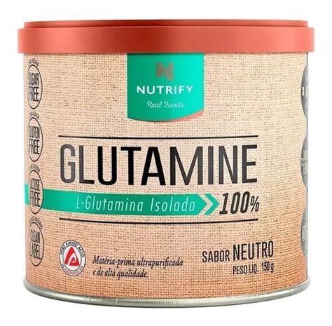 Suplemento En Polvo Nutrify Premium Glutamine Glutamina Sabor Neutro En