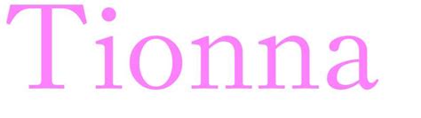 tionna   girls meaning popularity  origin