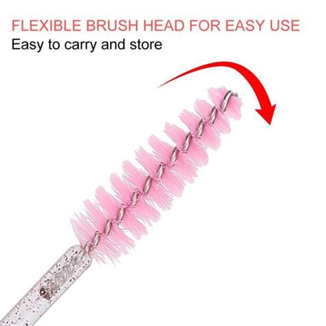 Minifinker Brosse à cils jetable 50pcs Pinceau de Maquillage en Nylon