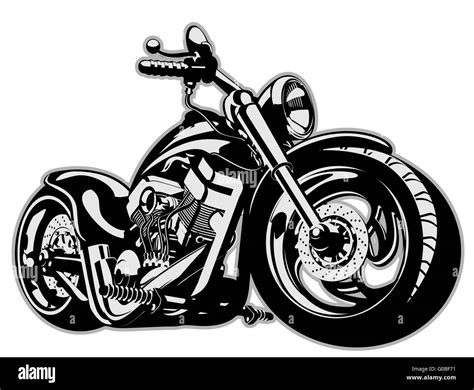 Cartoon Motorbike Stock Photo - Alamy