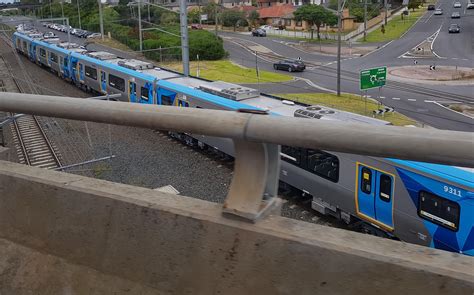Transport officials explain the new signaling on the pakenham line 19