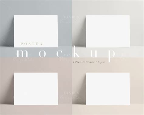 Customizable Poster Mockup Modern Nude Mockup Calendar Styled Etsy