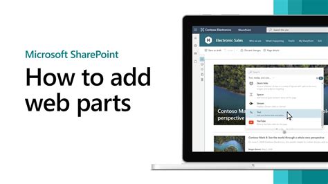 Getting Started With SharePoint How To Add Web Parts YouTube