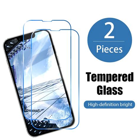 2pcs Protective Glass On The For Iphone 11 12 13 Pro X Xr Xs Max Screen