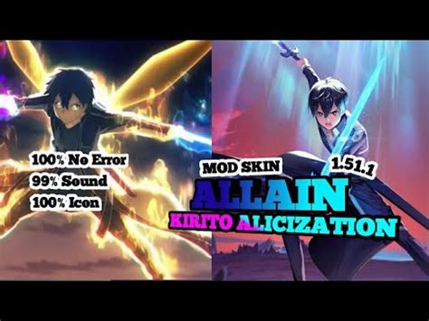 Gameplay Mod Skin Aov Lienquan Mobile ROV Kirito Allain Alicization 1