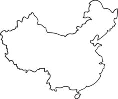 China Map Outline PNGs for Free Download