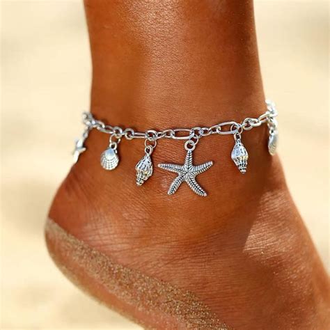 Boho Starfish Anklet Ankle Bracelets Anklet Jewelry Anklets