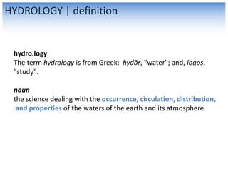 Hydrology | PPT