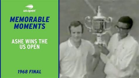 Arthur Ashe Wins The First Ever Us Open Youtube