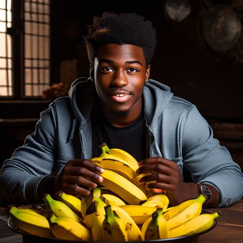 Generate A 18 Year Old Black Guy Eating Bananas By Len Playground