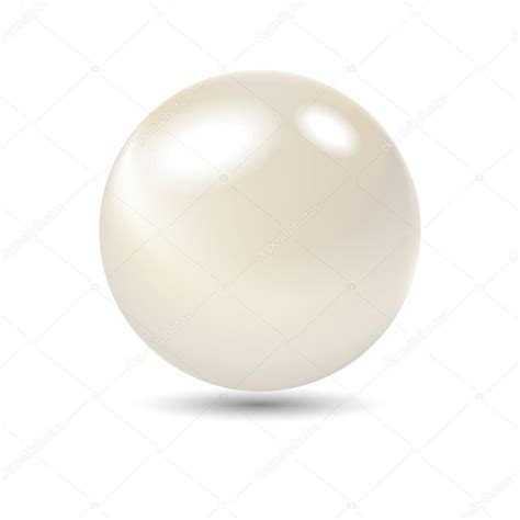 Very realistic shiny pearl. Gradient mesh used. Stock Vector Image by ...