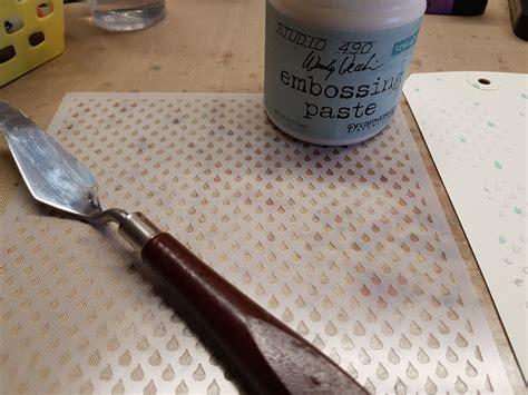 Craft Projects By Bubblescrap Embossing Paste Tutorial Part 1