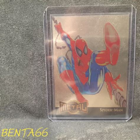 1995 MARVEL METAL Spiderman Gold Blaster Carte D Insertion 12 De 18