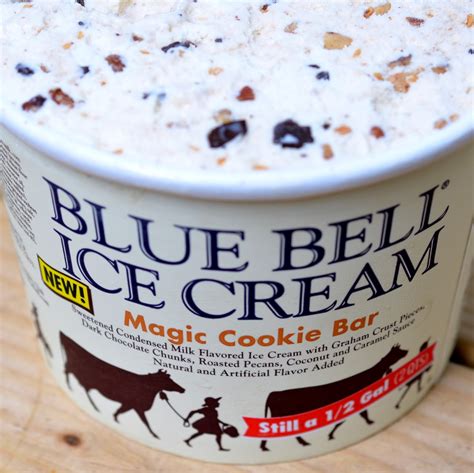 Food And Ice Cream Recipes REVIEW Blue Bell Magic Cookie Bar