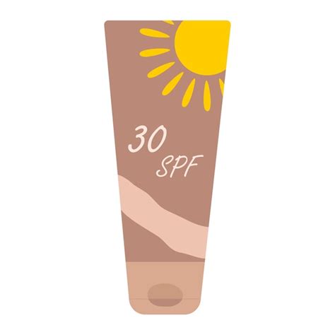 Premium Vector Vector Illustration Of Sunscreen Spf